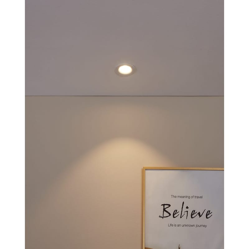 Indbygget Lampe Saliceto Stel 88 mm 2700K - Hvid - Belysning - Glødepærer & lyskilder - Spotlights & downlights