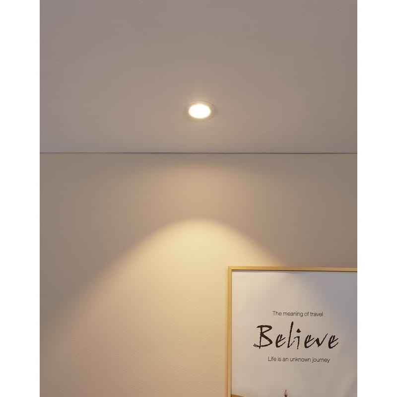 Indbygget Lampe Saliceto Stel 88 mm 2700K - Hvid - Belysning - Glødepærer & lyskilder - Spotlights & downlights