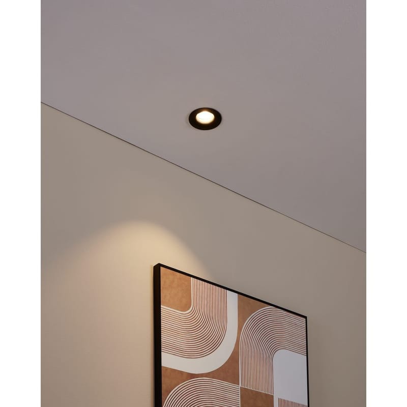 Indbygget Lampe Saliceto Stel 88 mm 2700K - Sort - Belysning - Glødepærer & lyskilder - Spotlights & downlights