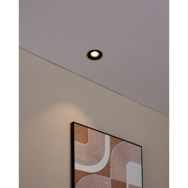 Indbygget Lampe Saliceto Stel 88 mm 2700K - Sort - Belysning - Glødepærer & lyskilder - Spotlights & downlights