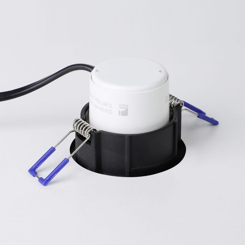 Indbygget Lampe Saliceto Stel 88 mm 2700K - Sort - Belysning - Glødepærer & lyskilder - Spotlights & downlights