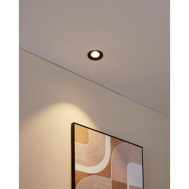 Indbygget Lampe Saliceto Stel 88 mm 2700K - Sort - Belysning - Glødepærer & lyskilder - Spotlights & downlights