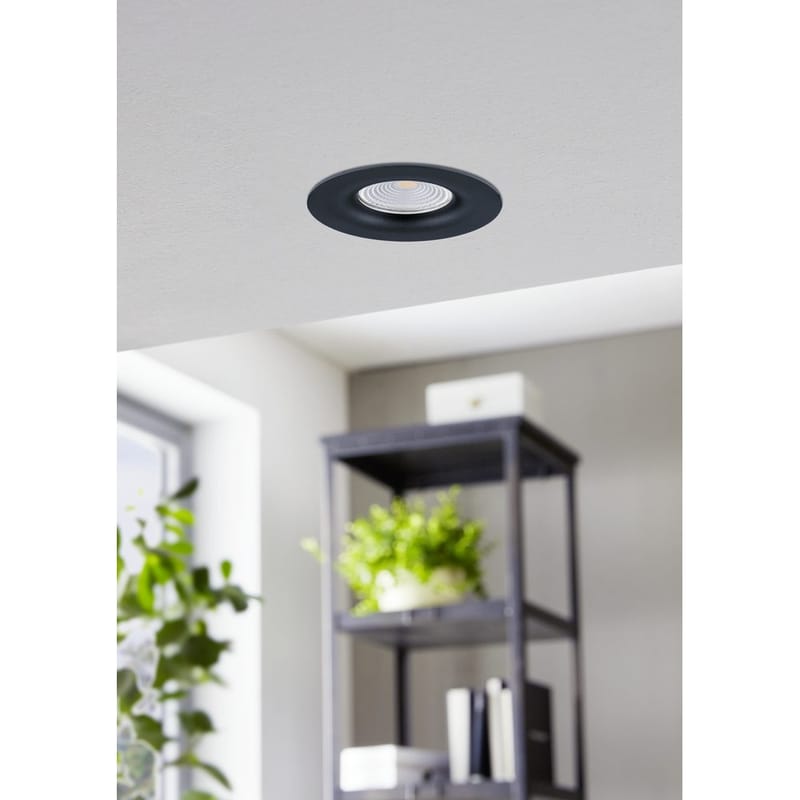Indbygget Lampe Saliceto Stel Sort 4000K - 8,8 cm - Belysning - Glødepærer & lyskilder - Spotlights & downlights