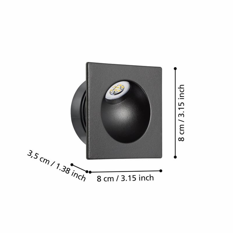 Indbygget Lampe Zarate - 8 cm - Belysning - Glødepærer & lyskilder - Spotlights & downlights