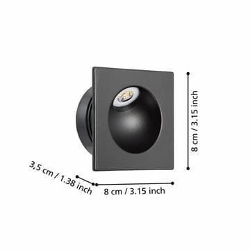 Indbygget Lampe Zarate - 8 cm - Belysning - Glødepærer & lyskilder - Spotlights & downlights