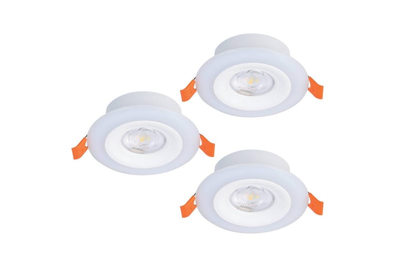 Indbygningslampe Eglo Calonge RGB 3 stk Hvid - Hvid - Belysning - Glødepærer & lyskilder - Spotlights & downlights