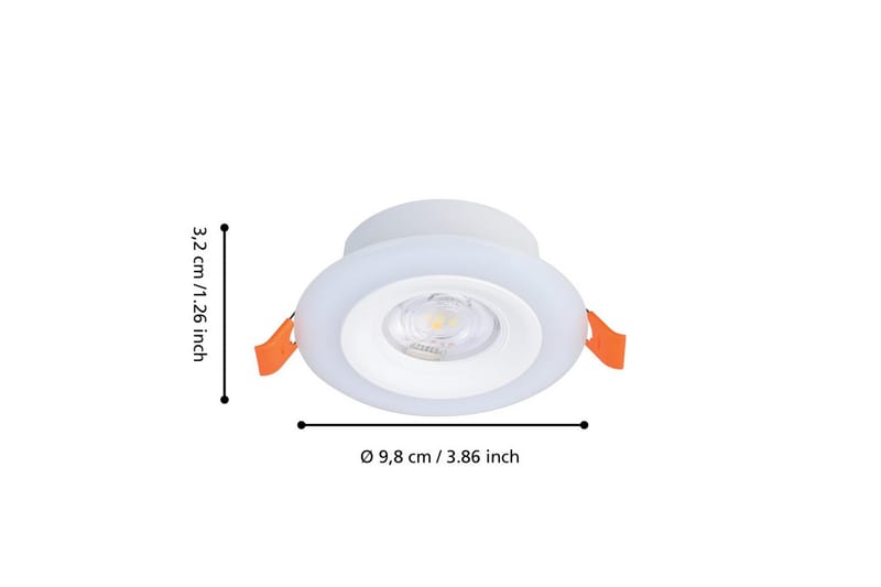 Indbygningslampe Eglo Calonge RGB 3 stk Hvid - Hvid - Belysning - Glødepærer & lyskilder - Spotlights & downlights