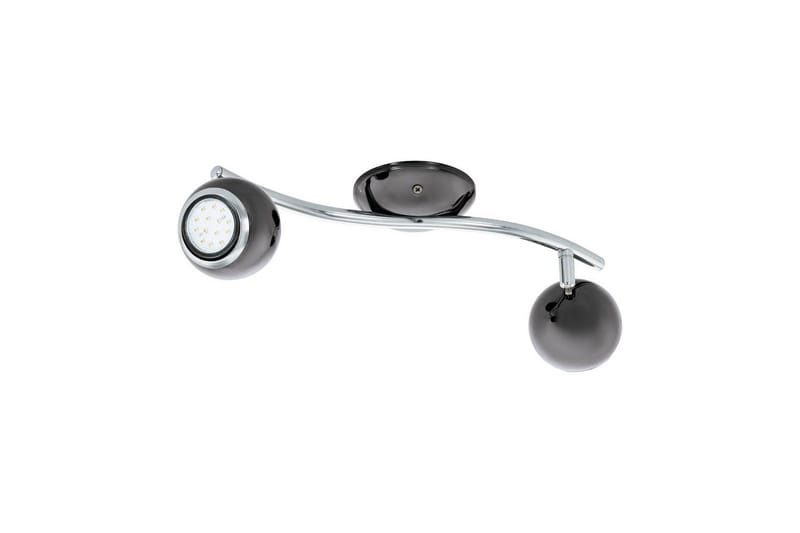 Spotlight Eglo Bimeda med 2 Lyskilder Nickel-Nero, Krom, Sort/Krom