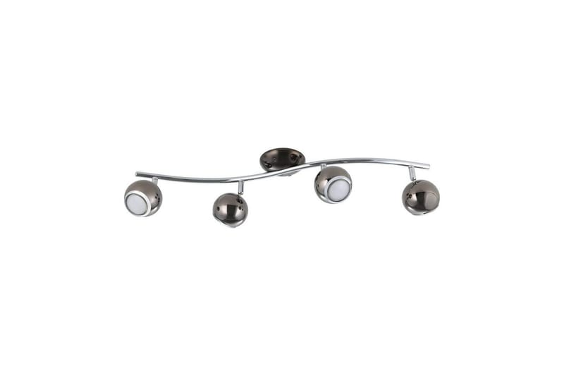 Spotlight Eglo Bimeda med 4 Lamper Nickel-Nero, Krom, Sort/Krom/Grå