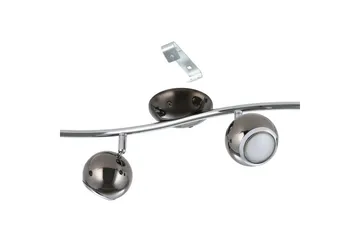 Spotlight Eglo Bimeda med 4 Lamper Nickel-Nero, Krom - Sort/Krom/Grå - Belysning - Glødepærer & lyskilder - LED belysning - LED-spotlight