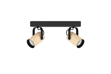 Spotlight Eglo Cayuca med 2 Lamper - Sort/Brun - Belysning - Glødepærer & lyskilder - LED belysning - LED-spotlight