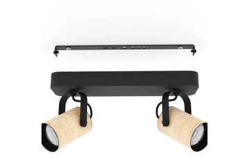 Spotlight Eglo Cayuca med 2 Lamper - Sort/Brun - Belysning - Glødepærer & lyskilder - LED belysning - LED-spotlight