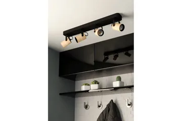 Spotlight Eglo Cayuca med 4 Lamper - Sort/Brun - Belysning - Glødepærer & lyskilder - LED belysning - LED-spotlight
