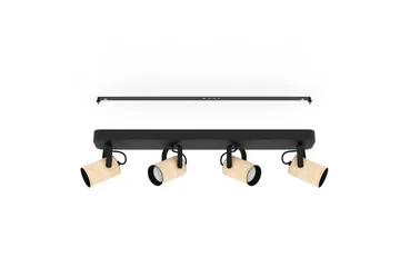 Spotlight Eglo Cayuca med 4 Lamper - Sort/Brun - Belysning - Glødepærer & lyskilder - LED belysning - LED-spotlight