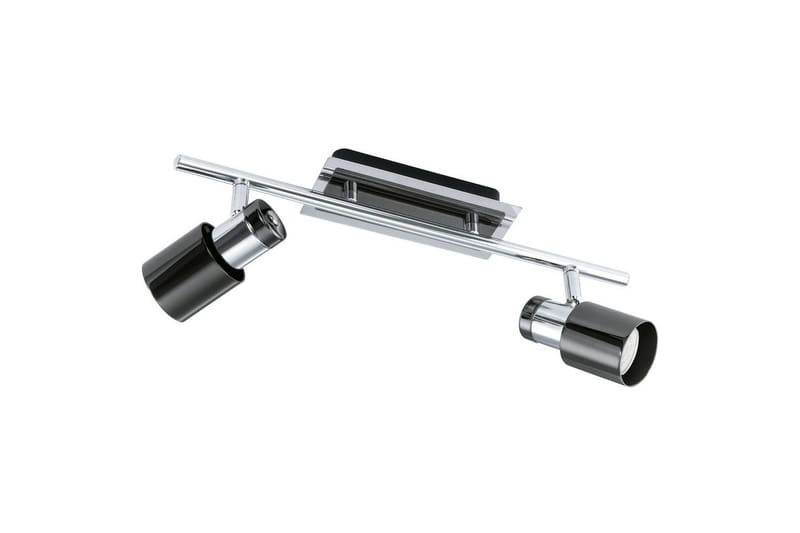 Spotlight Eglo Davida 1 med 2 Lyskilder, Sort/Sølv