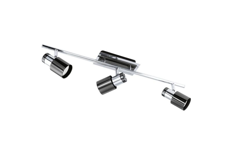 Spotlight Eglo Davida 1 med 3 Lyskilder, Sort/Krom