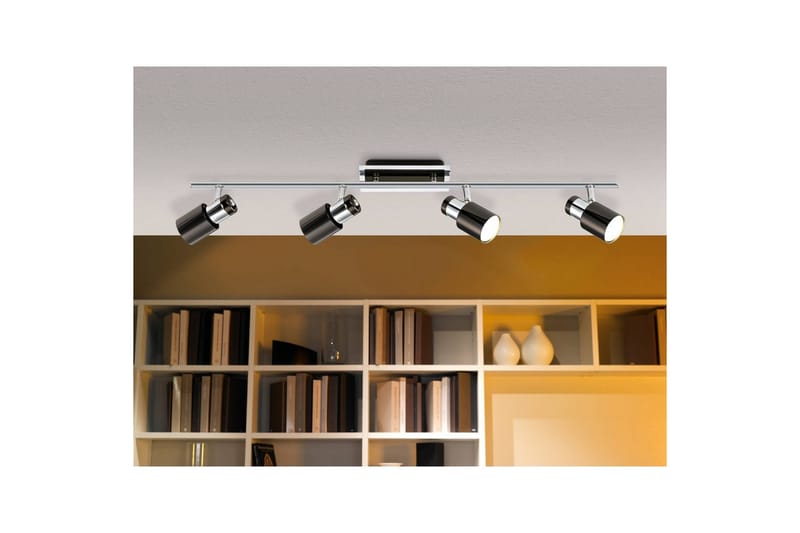 Spotlight Eglo Davida 1 med 4 Lyskilder - Krom/Sort - Belysning - Glødepærer & lyskilder - LED belysning - LED-spotlight