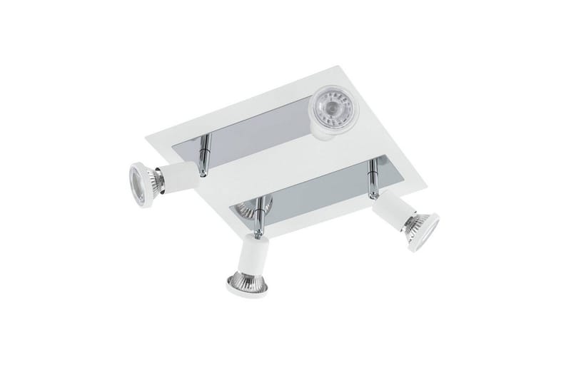 Spotlight Eglo Sarria Kvadrat Hvid, Krom, Hvid/Krom