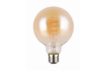 Trio Lighting LK LED E27 Filament Big Globe 4W 200lm 1800K Brun - Belysning - Glødepærer & lyskilder - LED belysning - LED-pære
