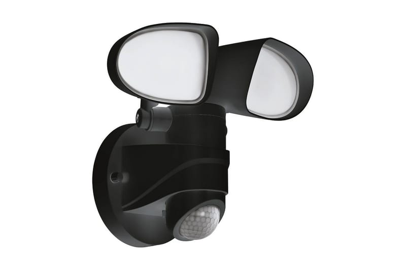 Vægstrålkaster Udendørsbelysning Eglo Pagino med Sensor og 2 Lamper, Sort