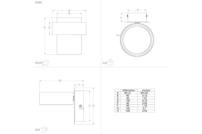 LED-spotlys Eglo Albariza Hvid 1 Lampe - 1 Lampe - Belysning - Glødepærer & lyskilder - Spotlights & downlights