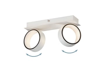 LED-spotlys Eglo Albariza Hvid 2 lamper - 2 lamper - Belysning - Glødepærer & lyskilder - Spotlights & downlights