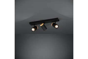 LED-spotlys Eglo Cartagena Sort/Træ 3 Lamper - 3 Lamper - Belysning - Glødepærer & lyskilder - Spotlights & downlights