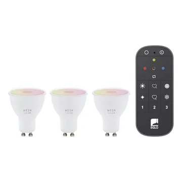 Lyskilde 3xLM-ZIG-RGB/CCT GU10 4,5W+1XFB - 5 cm - Belysning - Glødepærer & lyskilder - LED belysning - LED-pære