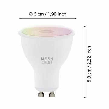 Lyskilde 3xLM-ZIG-RGB/CCT GU10 4,5W - 5 cm - Belysning - Glødepærer & lyskilder - LED belysning - LED-pære