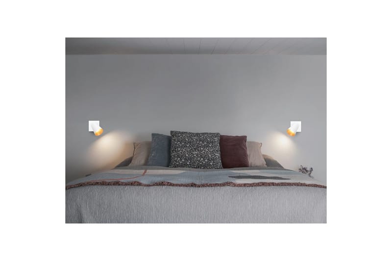 Spot TRIO Sharp 1-dele, Mat hvid/guld - 1-dele, Mat hvid/guld - Belysning - Glødepærer & lyskilder - Spotlights & downlights