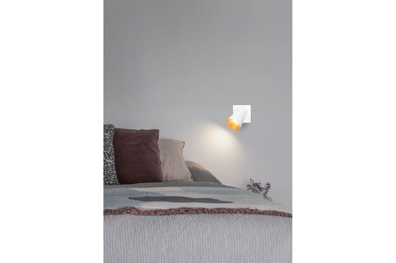 Spot TRIO Sharp 1-dele, Mat hvid/guld - 1-dele, Mat hvid/guld - Belysning - Glødepærer & lyskilder - Spotlights & downlights