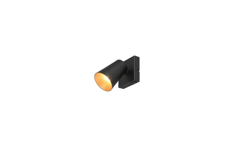 Spot TRIO Sharp 1-dele, Mat sort/guld - 1-dele, Mat sort/guld - Belysning - Glødepærer & lyskilder - Spotlights & downlights