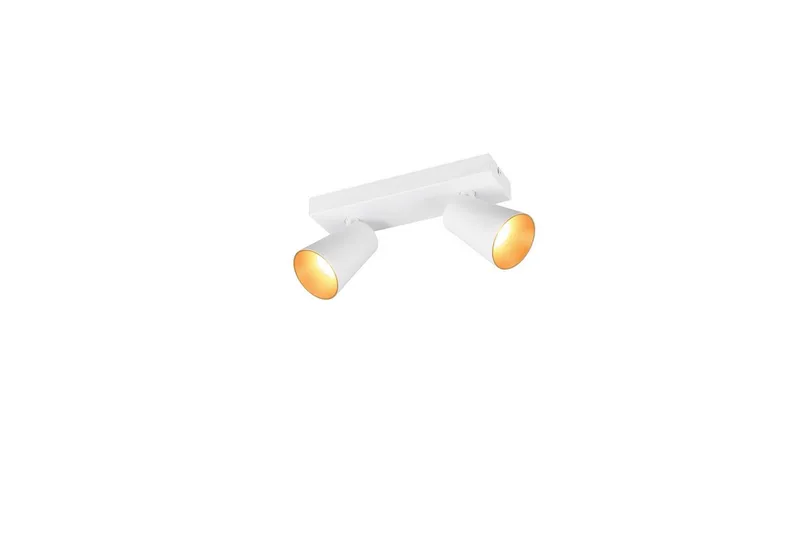 Spot TRIO Sharp 2-delt, Mat hvid/guld, 2-delt, Mat hvid/guld