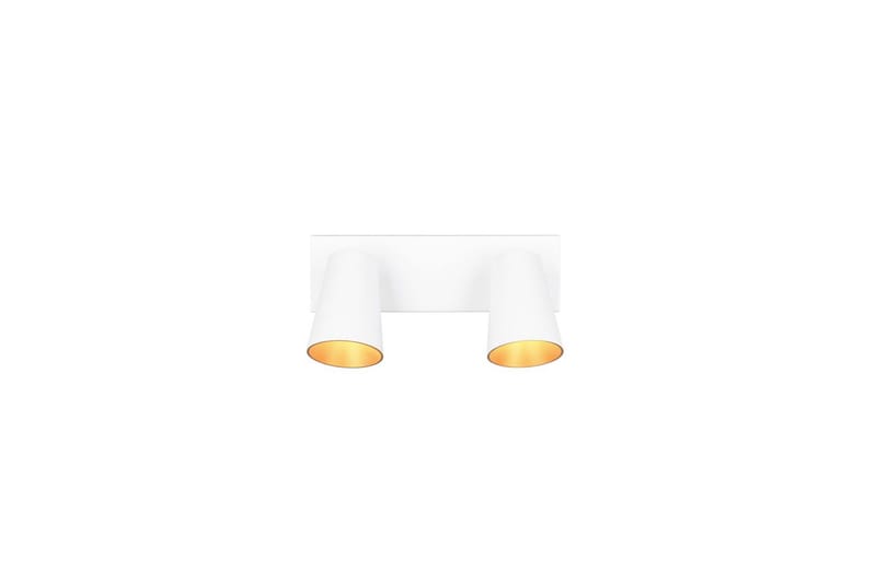 Spot TRIO Sharp 2-delt, Mat hvid/guld - 2-delt, Mat hvid/guld - Belysning - Glødepærer & lyskilder - Spotlights & downlights