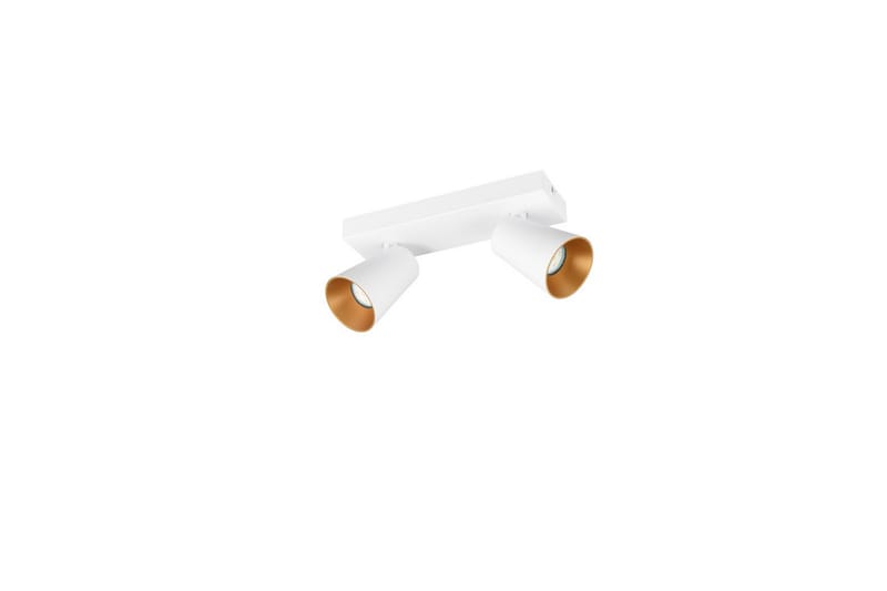 Spot TRIO Sharp 2-delt, Mat hvid/guld - 2-delt, Mat hvid/guld - Belysning - Glødepærer & lyskilder - Spotlights & downlights