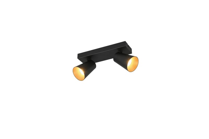 Spot TRIO Sharp 2-delt, Mat sort/guld - 2-delt, Mat sort/guld - Belysning - Glødepærer & lyskilder - Spotlights & downlights