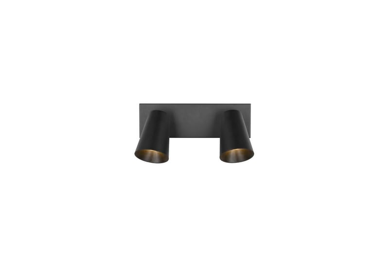 Spot TRIO Sharp 2-delt, Mat sort/guld - 2-delt, Mat sort/guld - Belysning - Glødepærer & lyskilder - Spotlights & downlights