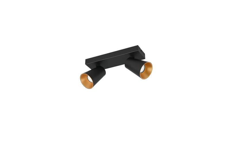 Spot TRIO Sharp 2-delt, Mat sort/guld - 2-delt, Mat sort/guld - Belysning - Glødepærer & lyskilder - Spotlights & downlights