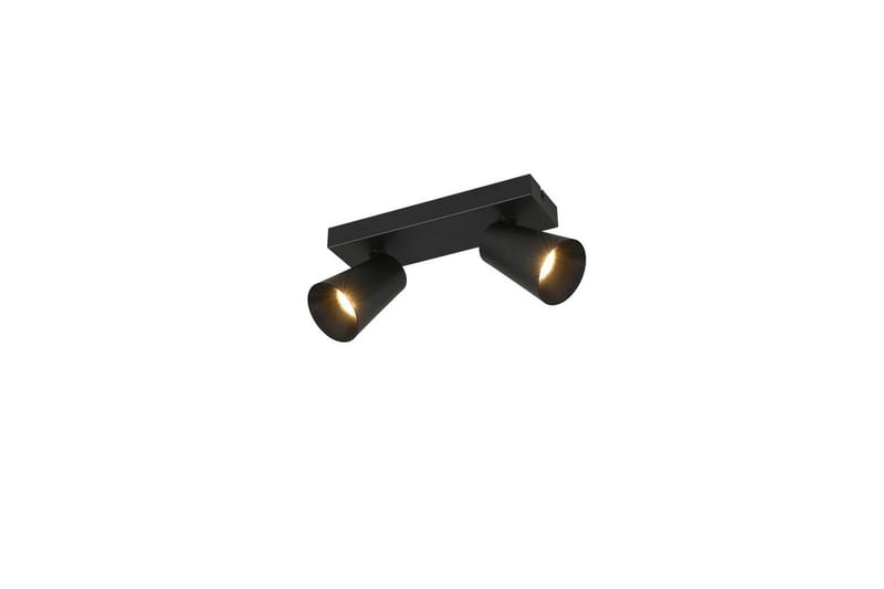 Spot TRIO Sharp 2-delt, Mat sort/guld - 2-delt, Mat sort/guld - Belysning - Glødepærer & lyskilder - Spotlights & downlights