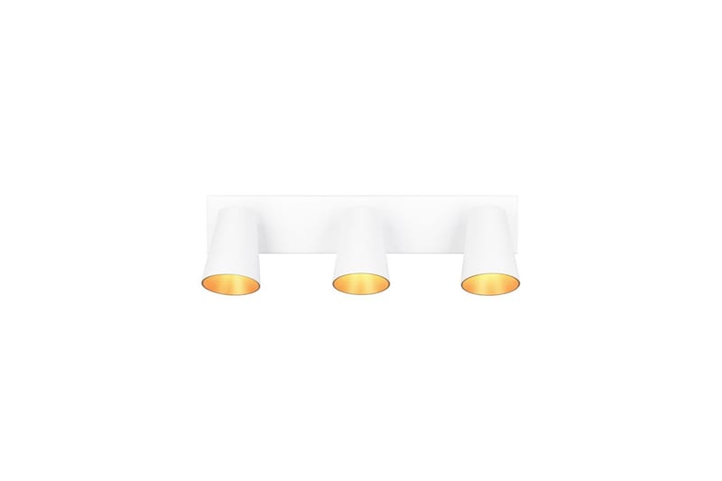 Spot TRIO Sharp 3-dele, Mat hvid/guld - 3-dele, Mat hvid/guld - Belysning - Glødepærer & lyskilder - Spotlights & downlights