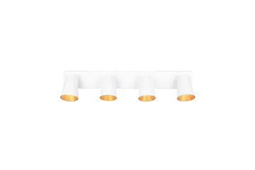Spot TRIO Sharp 4-dele, Mat hvid/guld - 4-dele, Mat hvid/guld - Belysning - Glødepærer & lyskilder - Spotlights & downlights