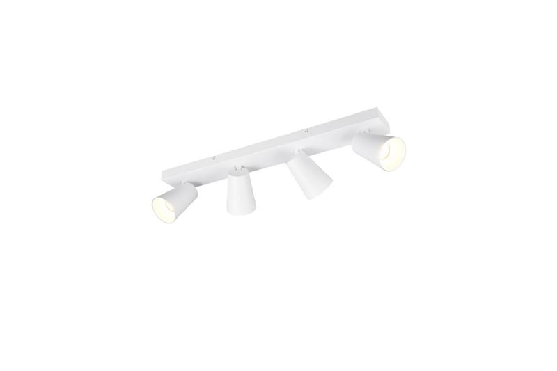 Spot TRIO Sharp 4-dele, Mat hvid/guld - 4-dele, Mat hvid/guld - Belysning - Glødepærer & lyskilder - Spotlights & downlights