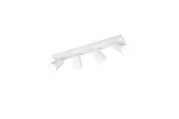 Spot TRIO Sharp 4-dele, Mat hvid/guld - 4-dele, Mat hvid/guld - Belysning - Glødepærer & lyskilder - Spotlights & downlights