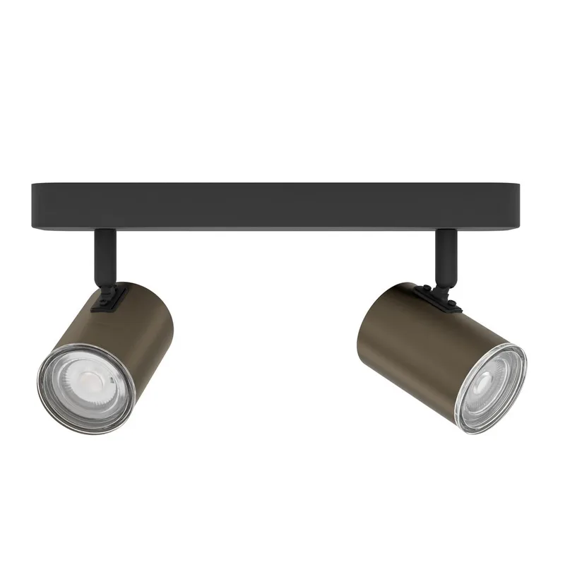 Spotlight Consuma med 2 Lamper - Sort/Bronzeret - Belysning - Glødepærer & lyskilder - Spotlights & downlights