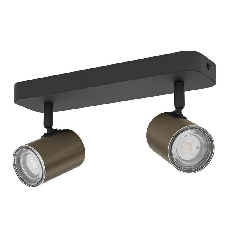 Spotlight Consuma med 2 Lamper, Sort/Bronzeret