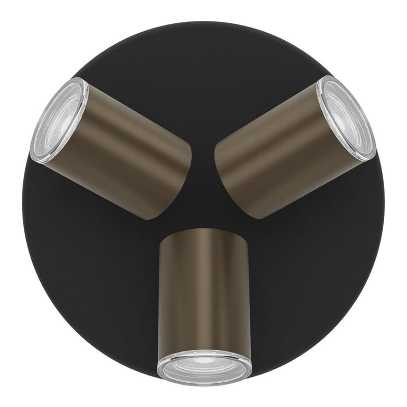 Spotlight Consuma Rund med 3 Lamper - Sort/Bronzeret - Belysning - Glødepærer & lyskilder - Spotlights & downlights