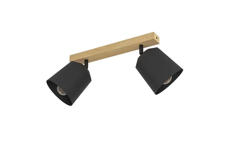 Spotlight Eglo Cotorro med 2 Lamper, Brun/Sort