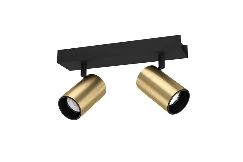 Spotlight Eglo Cumaribo Sort/Messing 2 lamper, 2 lamper