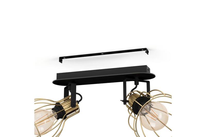 Spotlight Eglo Sambatello med 2 Lamper - Sort/Guld - Belysning - Glødepærer & lyskilder - Spotlights & downlights