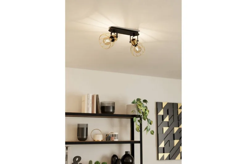 Spotlight Eglo Sambatello med 2 Lamper - Sort/Guld - Belysning - Glødepærer & lyskilder - Spotlights & downlights